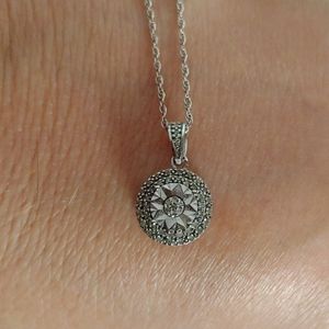 NWT!! Beautiful Sterling Diamond Necklace!!!